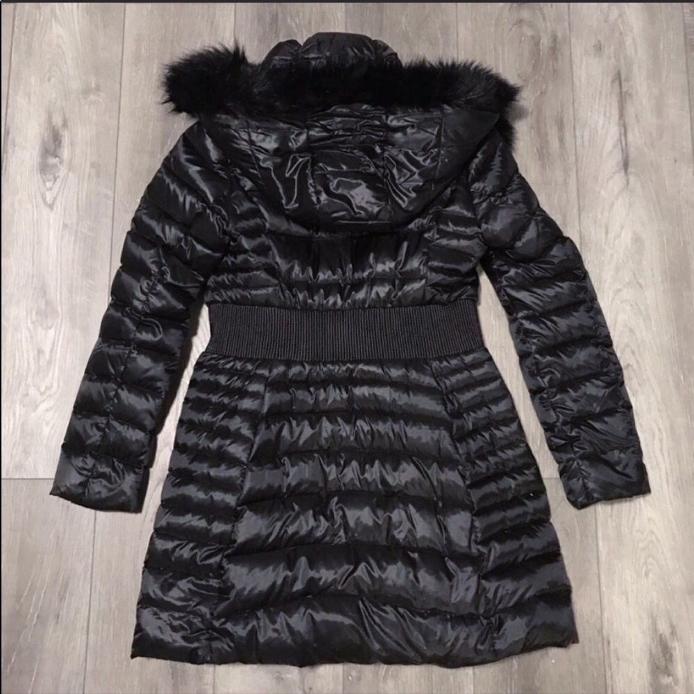 Laundry shelli segal fur lined hooded puffer coat - Picture 5 of 8